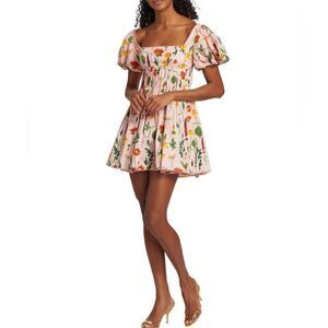 Agua by Agua Bendita Carmelo Floral Cotton Minidress size M